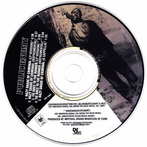 Public Enemy - Hazy Shade Of Criminal | Def Jam Recordings (42K 74487) - 3 Public Enemy - Hazy Shade Of Criminal | Def Jam Recordings (42K 74487) - 3