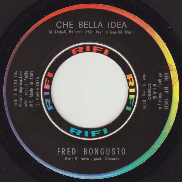 Fred Bongusto - Che Bella Idea | Rifi (RFN NP 16614) - 4