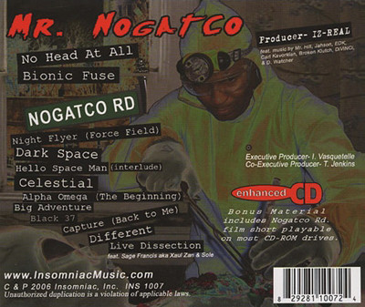 Mr. Nogatco aka Kool Keith - Nogatco Rd. | Insomniac, Inc. (INS1007) - 2