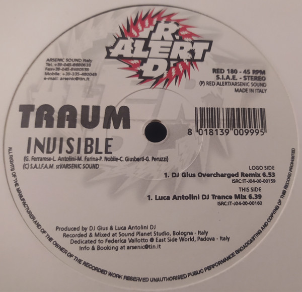Traum - Invisible | Red Alert (RED 180)