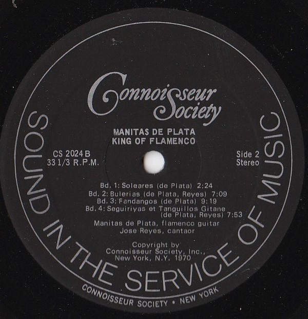 Manitas De Plata - King Of Flamenco | Connoisseur Society (CS-2024) - 3