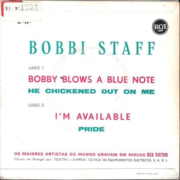 Bobbi Staff - Bobby Blows A Blue Note | RCA Victor (TP-378) - 2