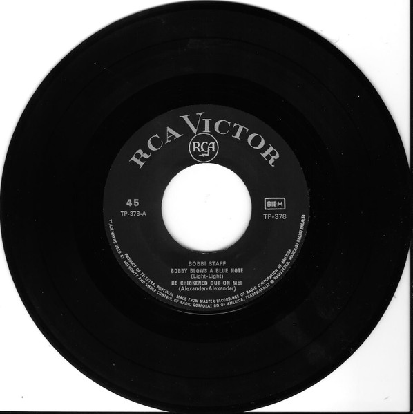 Bobbi Staff - Bobby Blows A Blue Note | RCA Victor (TP-378) - 3