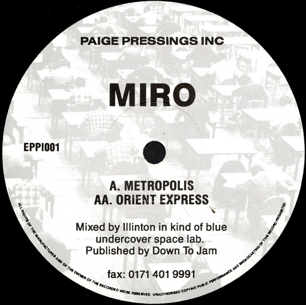 Miro - Metropolis / Orient Express | Paige Pressings Inc (EPPI001) - main
