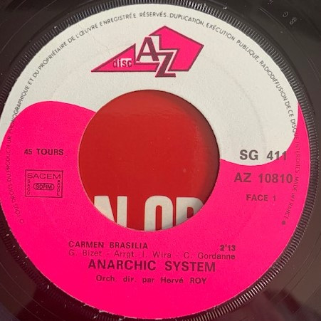 Anarchic System - Carmen Brasilia | Disc'Az (AZ 10810) - 3