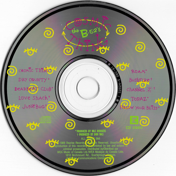 The B-52's - Cosmic Thing | Reprise Records (CD 25854) - 3 The B-52's - Cosmic Thing | Reprise Records (CD 25854) - 3