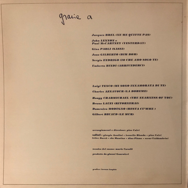 Ornella Vanoni - Ai Miei Amici Cantautori | Ariston Records (AR/LP 10020) - 2