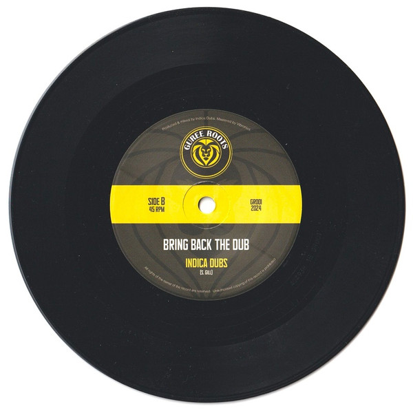 King Stanley , Indica Dubs - Bring Back The Vibes / Bring Back The Dub | Guree Roots (GR001) - 2