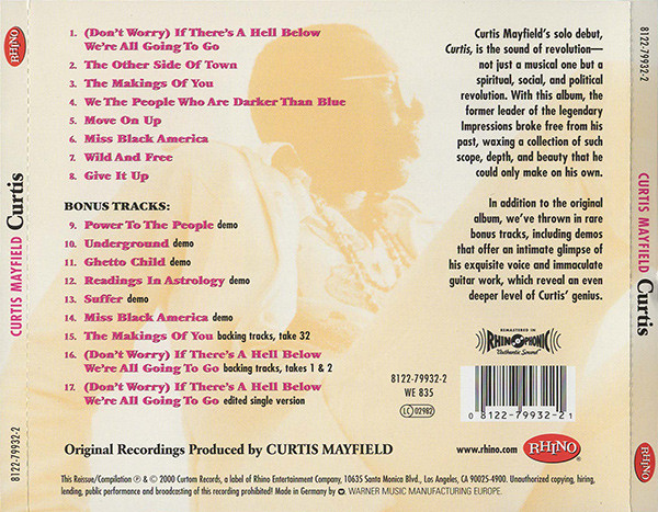 Curtis Mayfield - Curtis | Rhino Records (8122-79932-2) - 2
