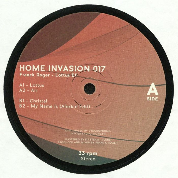Franck Roger - Lottus EP | Home Invasion (HOME INVASION 017) - main