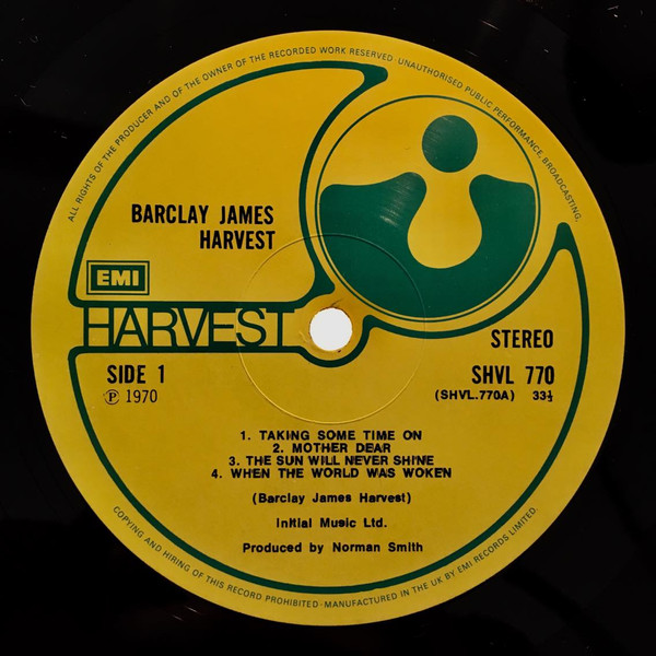 Barclay James Harvest - Barclay James Harvest | Harvest (SHVL 770) - 2 Barclay James Harvest - Barclay James Harvest | Harvest (SHVL 770) - 2