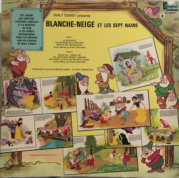 Dany Robin - Blanche-Neige Et Les 7 Nains | Disneyland (ST-3906 F) - 2