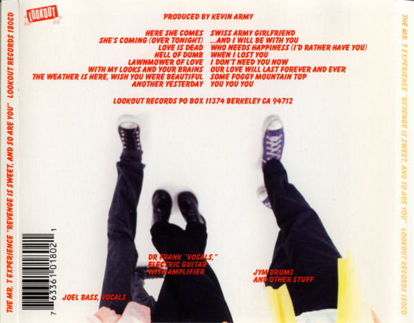The Mr. T Experience - Revenge Is Sweet, And So Are You | Lookout! Records (180CD) - 2 The Mr. T Experience - Revenge Is Sweet, And So Are You | Lookout! Records (180CD) - 2