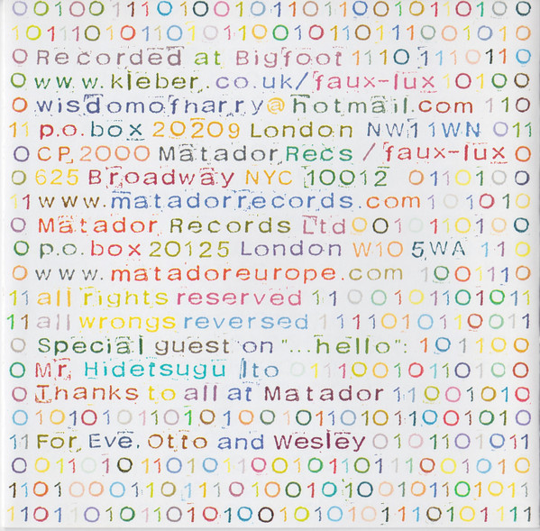 Wisdom Of Harry - House Of Binary | Matador (OLE 414-2) - 4