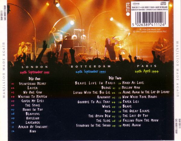 Marillion - Made Again | Intact Records (RAW DD111) - 2