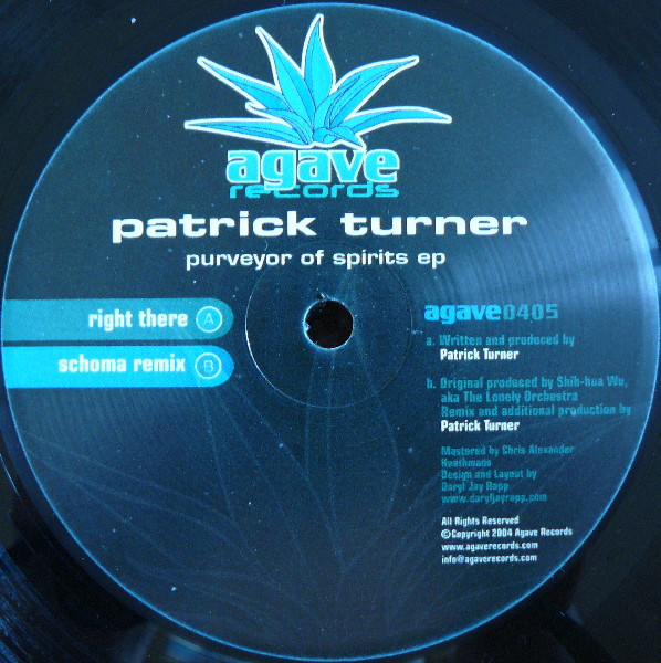 Patrick Turner / The Lonely Orchestra - Purveyor Of Spirits EP | Agave Records (agave0405)