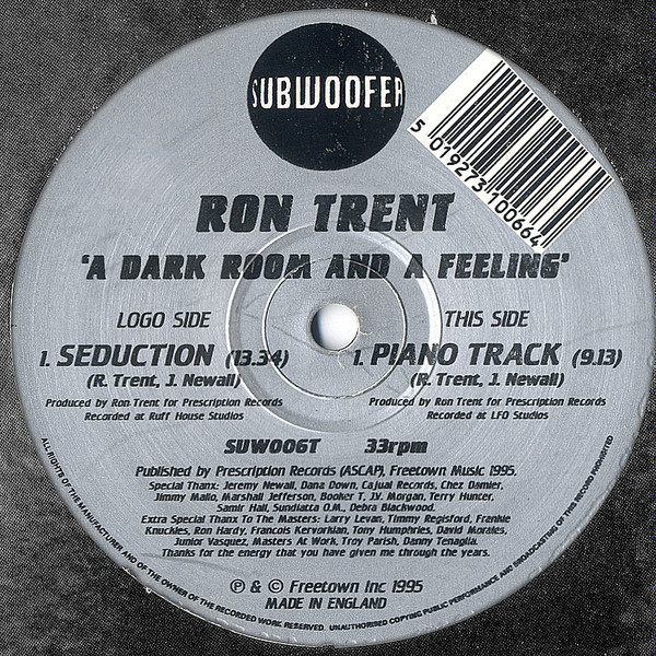 Ron Trent - A Dark Room And A Feeling | Subwoofer (SUW006T)