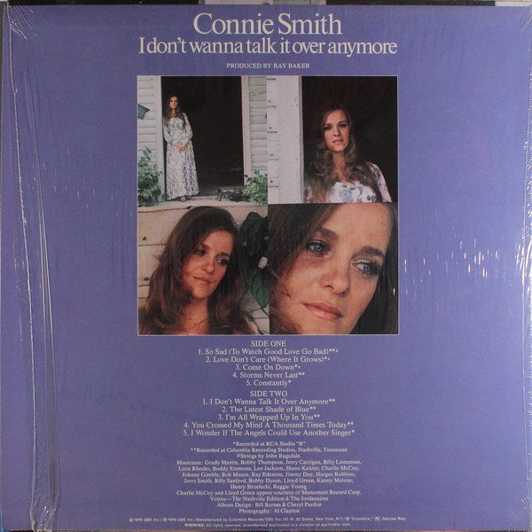Connie Smith - I Don't Wanna Talk It Over Anymore | Columbia (KC 34270) - 2