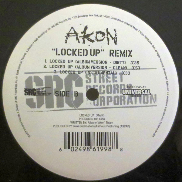 Akon Feat. Styles P - Locked Up (Remix) | Street Records Corporation (B0002245-11) - 3 Akon Feat. Styles P - Locked Up (Remix) | Street Records Corporation (B0002245-11) - 3