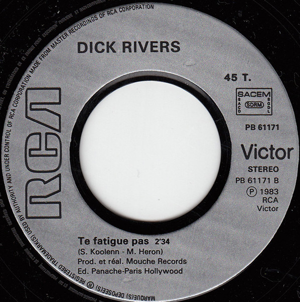 Dick Rivers - Les Yeux D'Une Femme | RCA Victor (PB 61171) - 4 Dick Rivers - Les Yeux D'Une Femme | RCA Victor (PB 61171) - 4