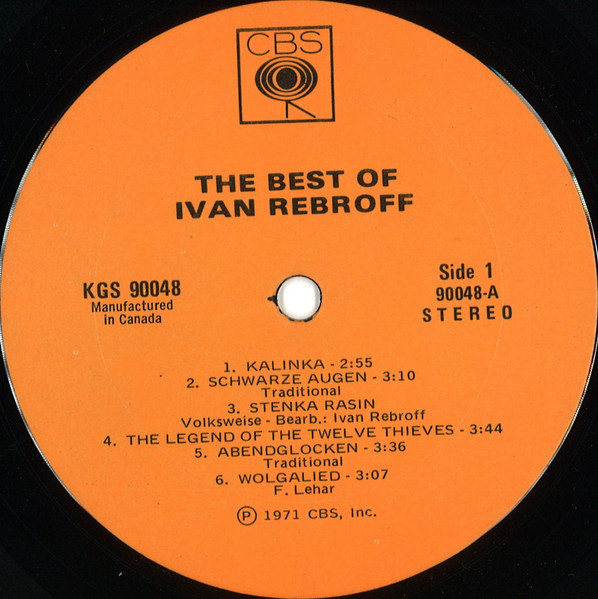 Ivan Rebroff - The Best Of Ivan Rebroff | CBS (KGS 90048) - 3