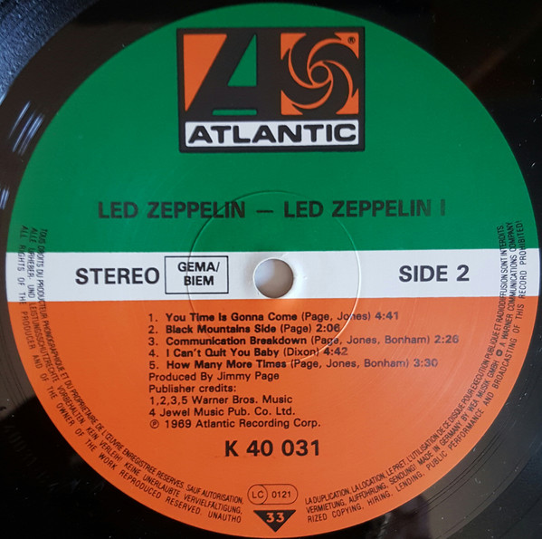 Led Zeppelin - Led Zeppelin | Atlantic (ATL 40 031) - 4