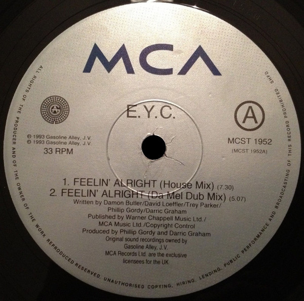 E.Y.C. - Feelin' Alright | MCA Records (MCST 1952) - 3 E.Y.C. - Feelin' Alright | MCA Records (MCST 1952) - 3
