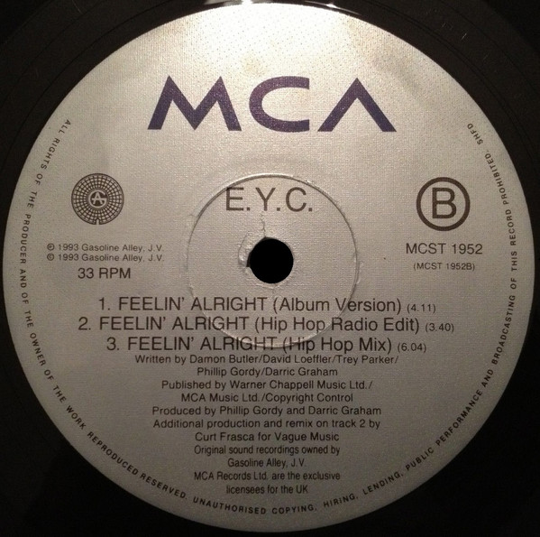 E.Y.C. - Feelin' Alright | MCA Records (MCST 1952) - 4 E.Y.C. - Feelin' Alright | MCA Records (MCST 1952) - 4