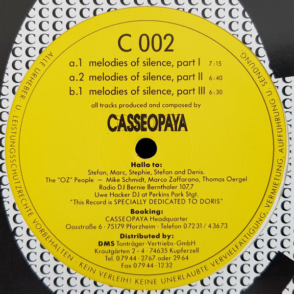 Casseopaya - Melodies Of Silence | C (C 002) - main Casseopaya - Melodies Of Silence | C (C 002) - main