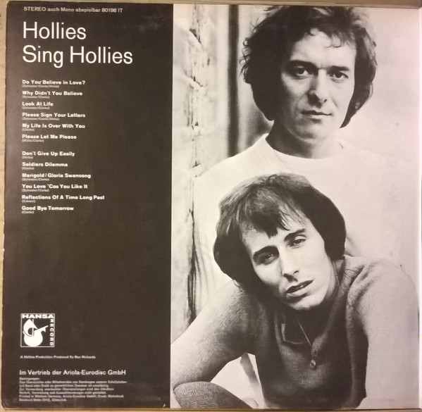 The Hollies - Hollies Sing Hollies | Hansa (80 198 IT) - main