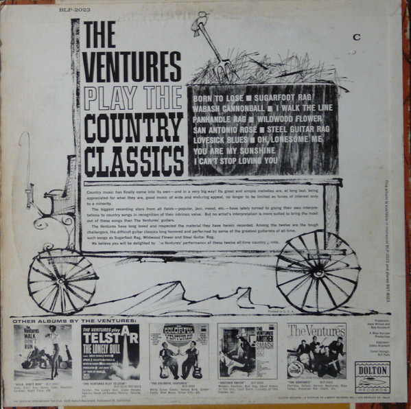 The Ventures - The Ventures Play The Country Classics [Vinyl] | Dolton Records (BLP-2023) - 2