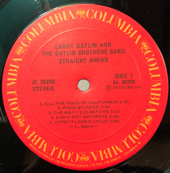 Larry Gatlin & The Gatlin Brothers - Straight Ahead | Columbia (JC 36250) - 3