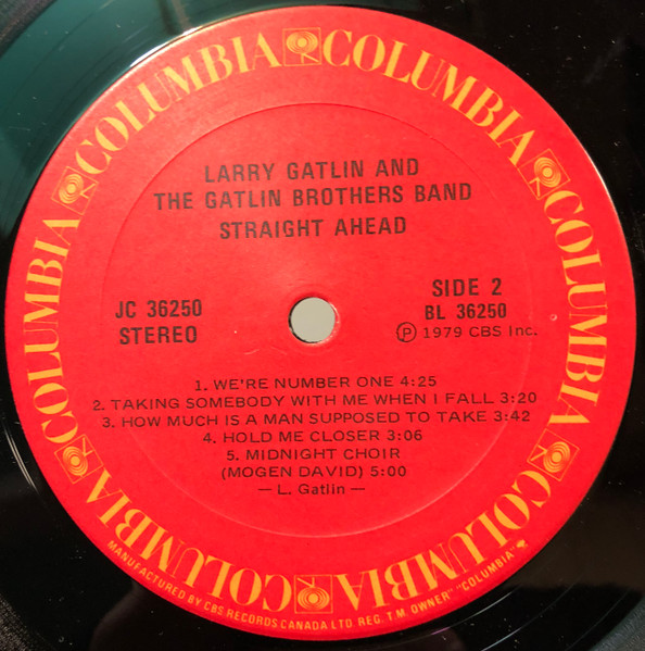 Larry Gatlin & The Gatlin Brothers - Straight Ahead | Columbia (JC 36250) - 4