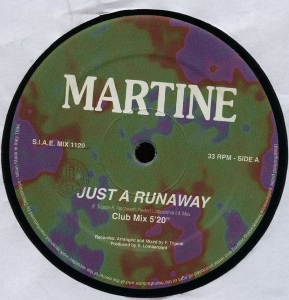 Martine - Just A Runaway | Discomagic Records (MIX 1120) - main