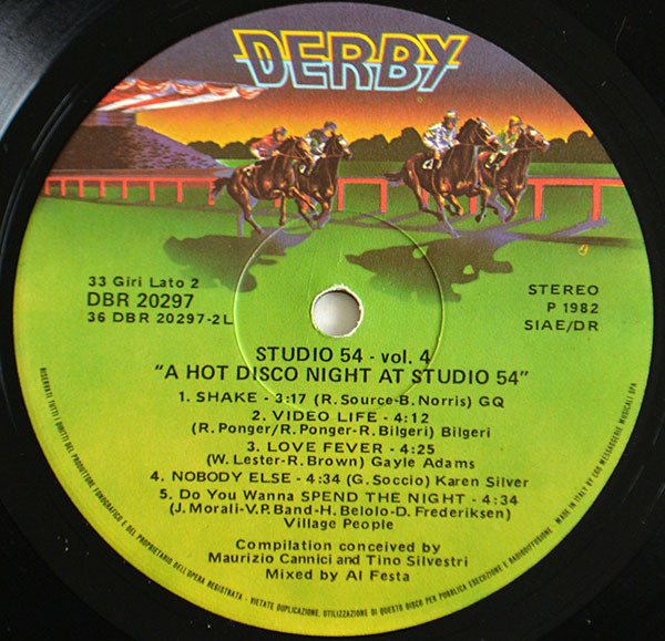 Various - A Hot Disco Night At Studio 54 - Vol.4 | Derby (DBR 20297) - 2 Various - A Hot Disco Night At Studio 54 - Vol.4 | Derby (DBR 20297) - 2