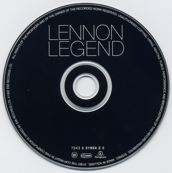 John Lennon - Lennon Legend (The Very Best Of John Lennon) [CD - 1st EU Ed. 1997 - NM/NM] Pop Rock | Parlophone (7243 8 21954 2 9) - 4