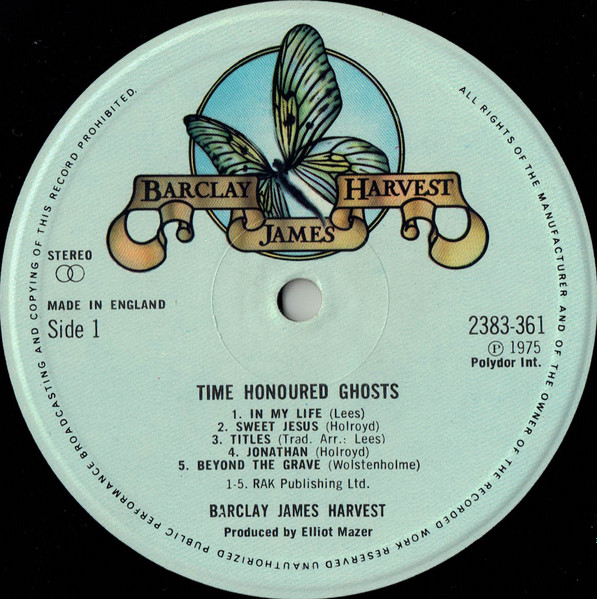 Barclay James Harvest - Time Honoured Ghosts | Polydor (2383 361) - 3 Barclay James Harvest - Time Honoured Ghosts | Polydor (2383 361) - 3