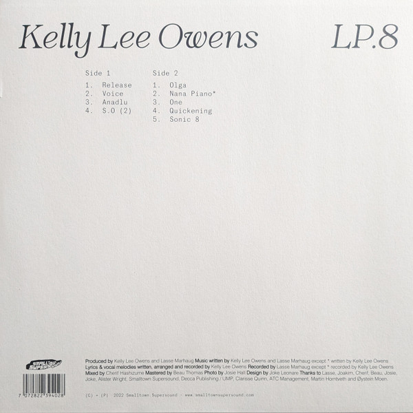 Kelly Lee Owens - LP.8 | Smalltown Supersound (STS394LP)