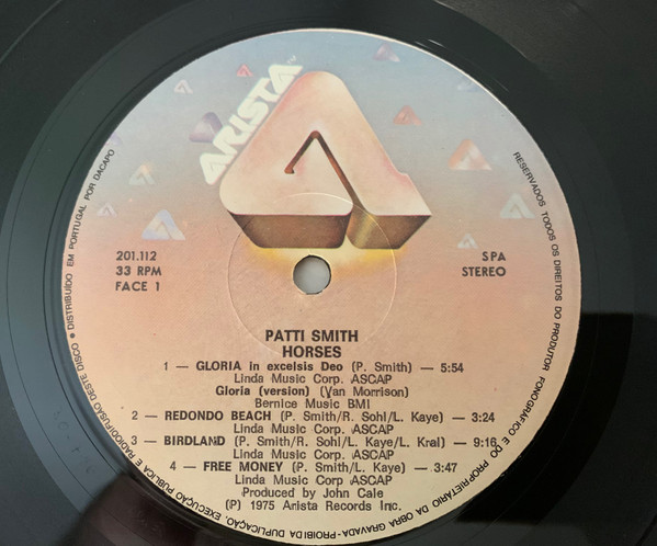Patti Smith - Horses | Arista (201 112) - 3