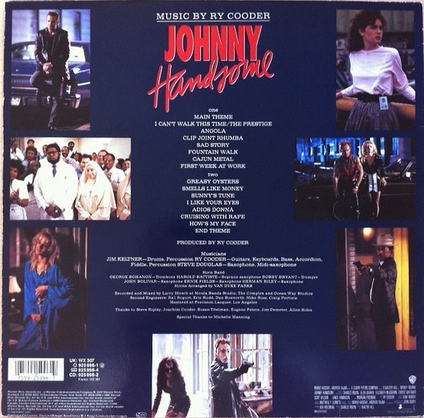 Ry Cooder - Johnny Handsome (Original Motion Picture Soundtrack) | Warner Bros. Records (925 996-1) - 2 Ry Cooder - Johnny Handsome (Original Motion Picture Soundtrack) | Warner Bros. Records (925 996-1) - 2