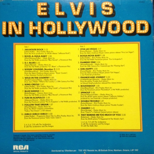 Elvis Presley - TeeVee Records Inc. Presents Elvis: A Collectors Edition | Tee Vee Records Inc. (TB 1) - 4 Elvis Presley - TeeVee Records Inc. Presents Elvis: A Collectors Edition | Tee Vee Records Inc. (TB 1) - 4