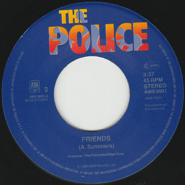 The Police - Don't Stand So Close To Me | A&M Records (AMS 9001) - 4