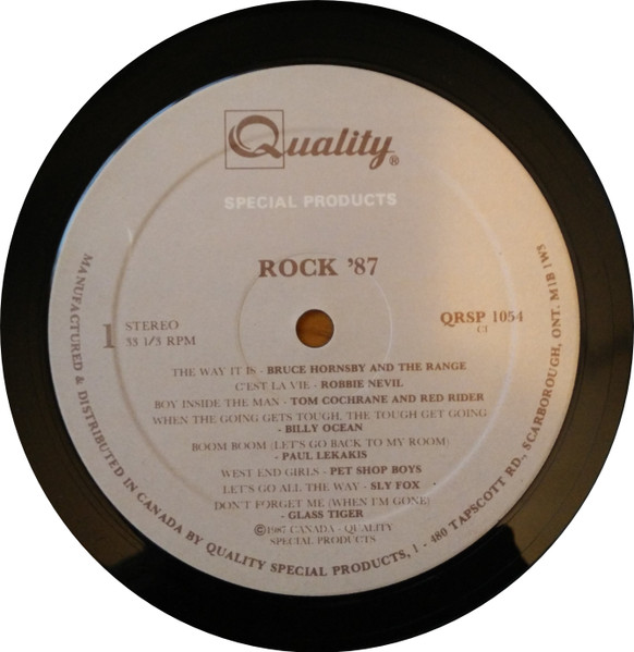 Various - Rock 87 | Quality Special Products (QRSP 1054) - 2 Various - Rock 87 | Quality Special Products (QRSP 1054) - 2