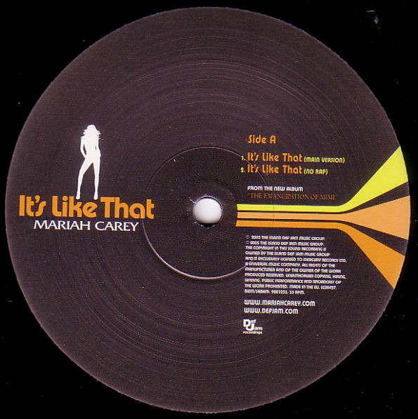 Mariah Carey - It's Like That | Def Jam Recordings (9881233) - 3 Mariah Carey - It's Like That | Def Jam Recordings (9881233) - 3