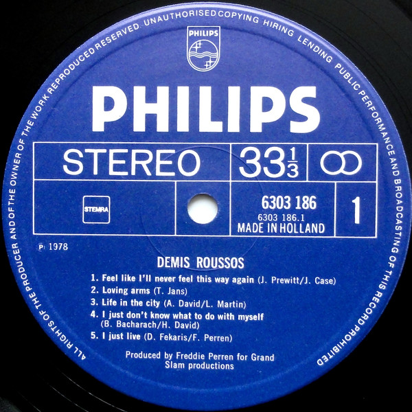 Demis Roussos - Demis Roussos | Philips (6303 186) - 4