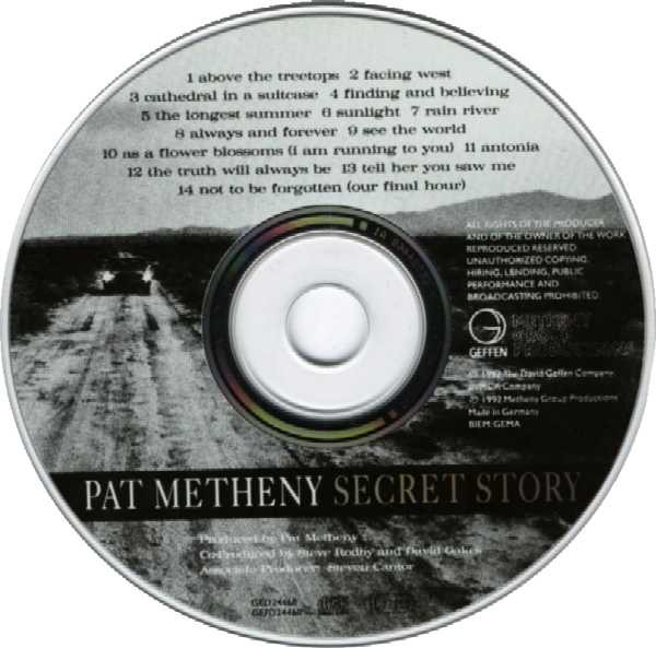 Pat Metheny - Secret Story | Geffen Records (GED 24468) - 3 Pat Metheny - Secret Story | Geffen Records (GED 24468) - 3
