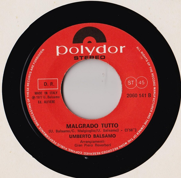 Umberto Balsamo - L'Angelo Azzurro | Polydor (2060 141) - 4