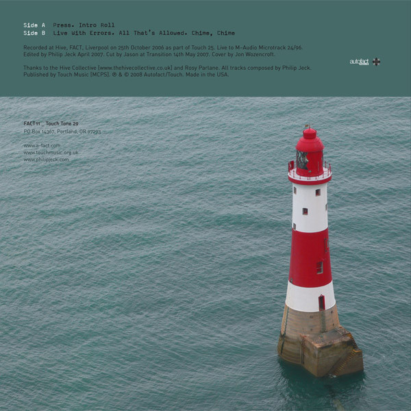 Philip Jeck - Suite: Live In Liverpool | Autofact Records (FACT11) - 2