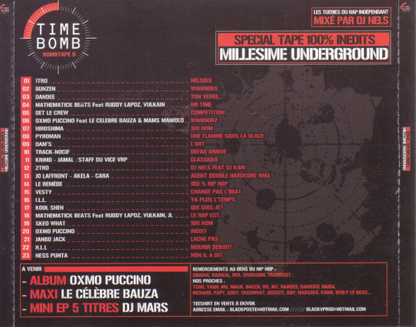 DJ Nels - Millesime Underground Bomb Tape 9 | Time Bomb Records Label (none) - 2