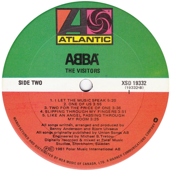 ABBA - The Visitors | Atlantic (XSD 19332) - 4 ABBA - The Visitors | Atlantic (XSD 19332) - 4